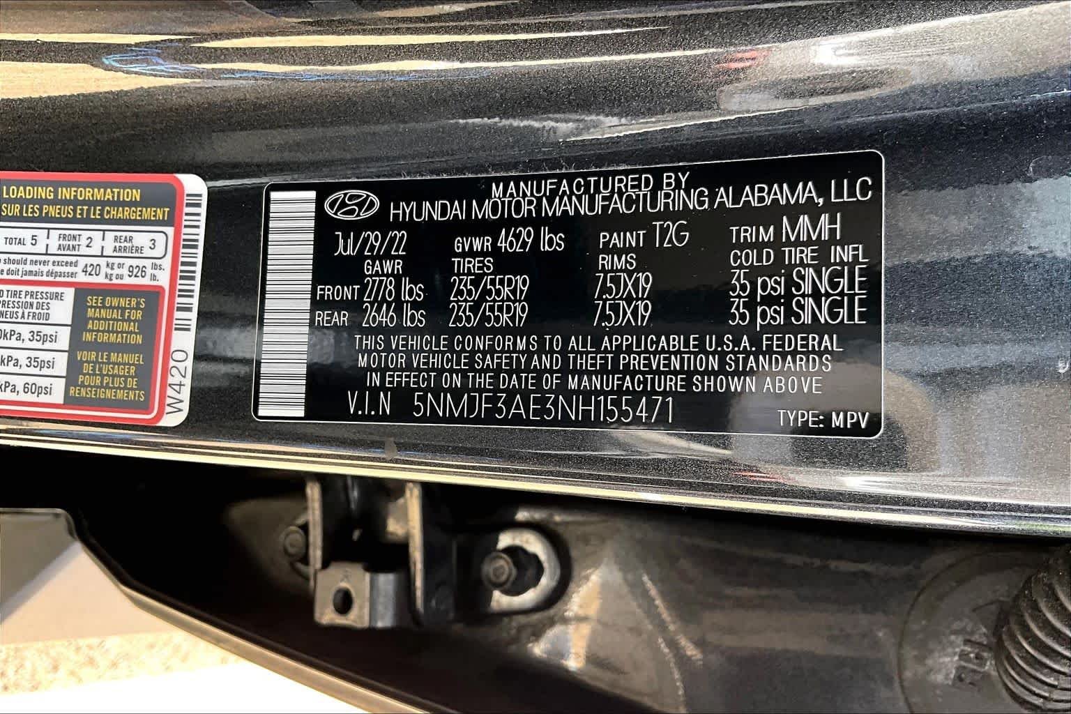 Used 2022 Portofino Gray Hyundai SEL image 37