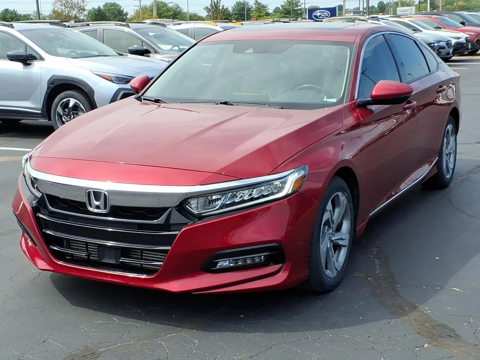 Used 2019 Radiant Red Metallic Honda EX-L image 2