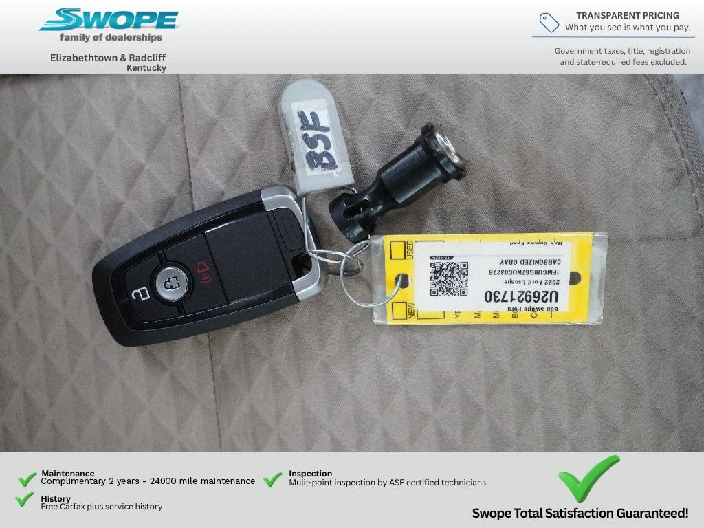 Certified Used 2022 Carbonized Gray Ford SE image 31