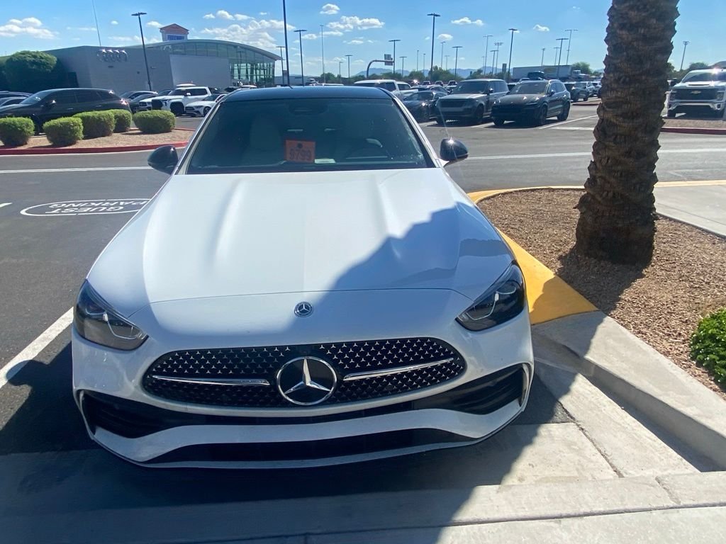 Certified Used 2022 MANUFAKTUR Moonlight White Metallic Mercedes-Benz C 300 image 2
