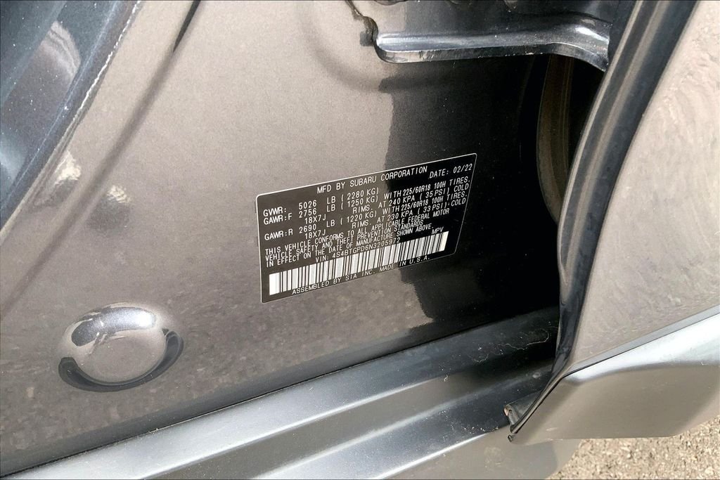 Used 2022 Gray Subaru Touring XT image 18