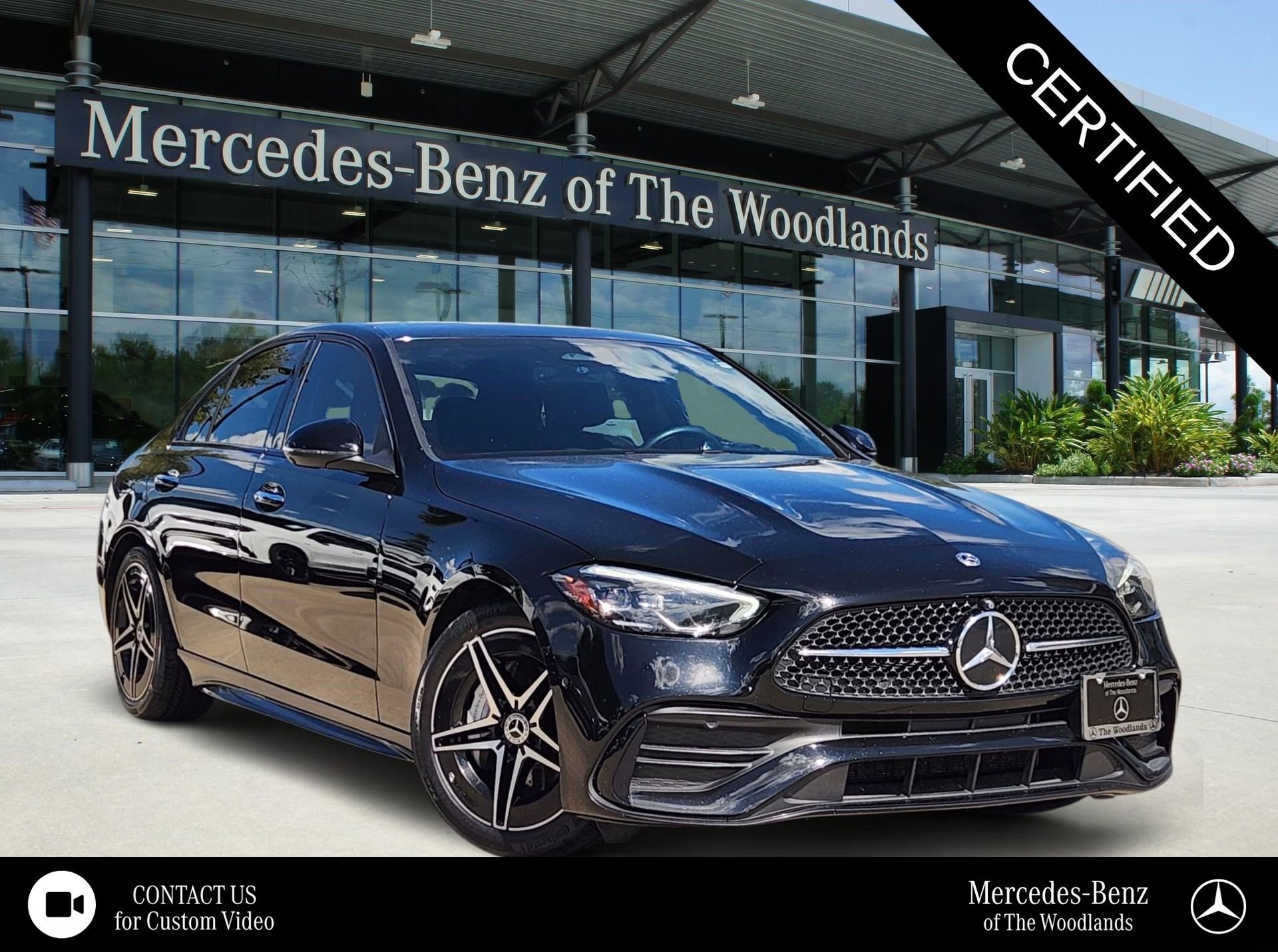 Certified Used 2023 Black Mercedes-Benz C 300 image 1