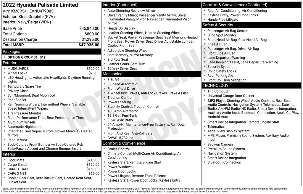 Used 2022 Graphite Hyundai Limited image 4