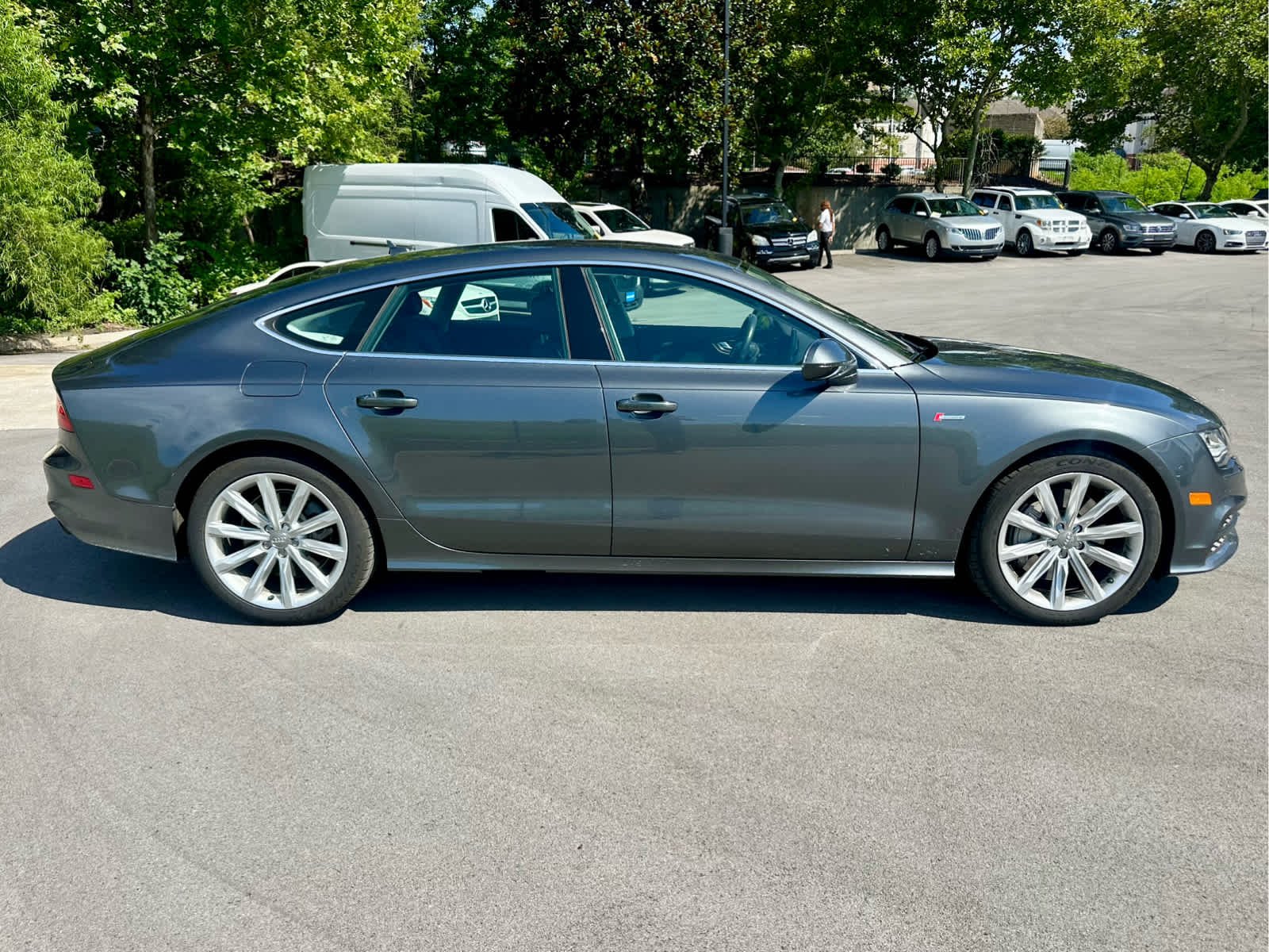 Used 2014 Daytona Gray Pearl Effect Audi 3.0 Prestige image 4
