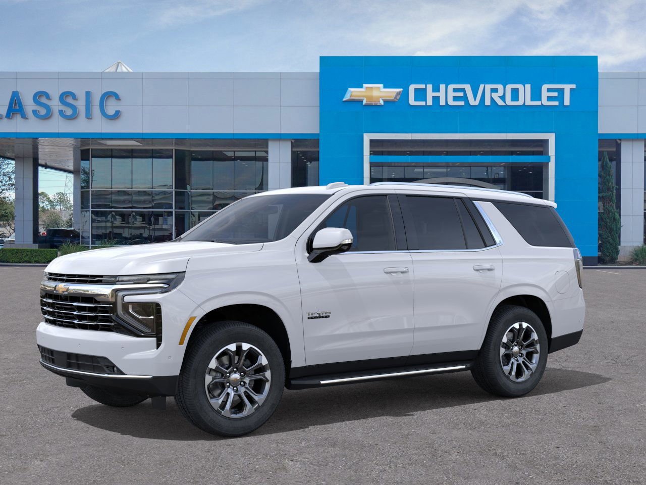 2026 Chevrolet Tahoe LT White at Classic Elite Chevrolet Hwy 6