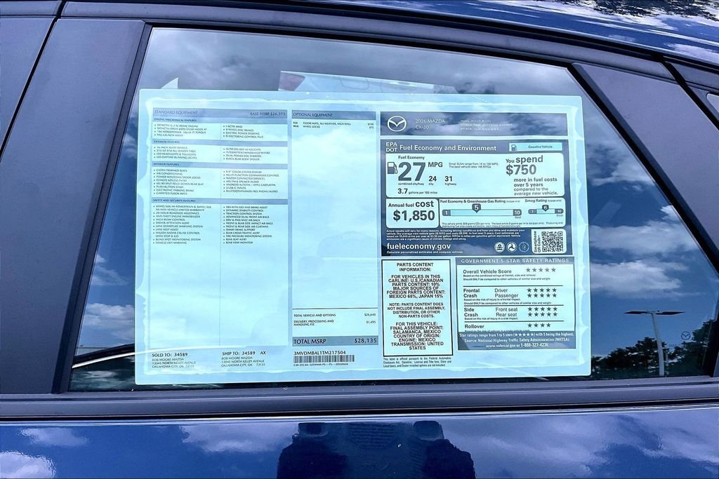 New 2026 Deep Crystal Blue Mica Mazda 2.5 S AWD image 13