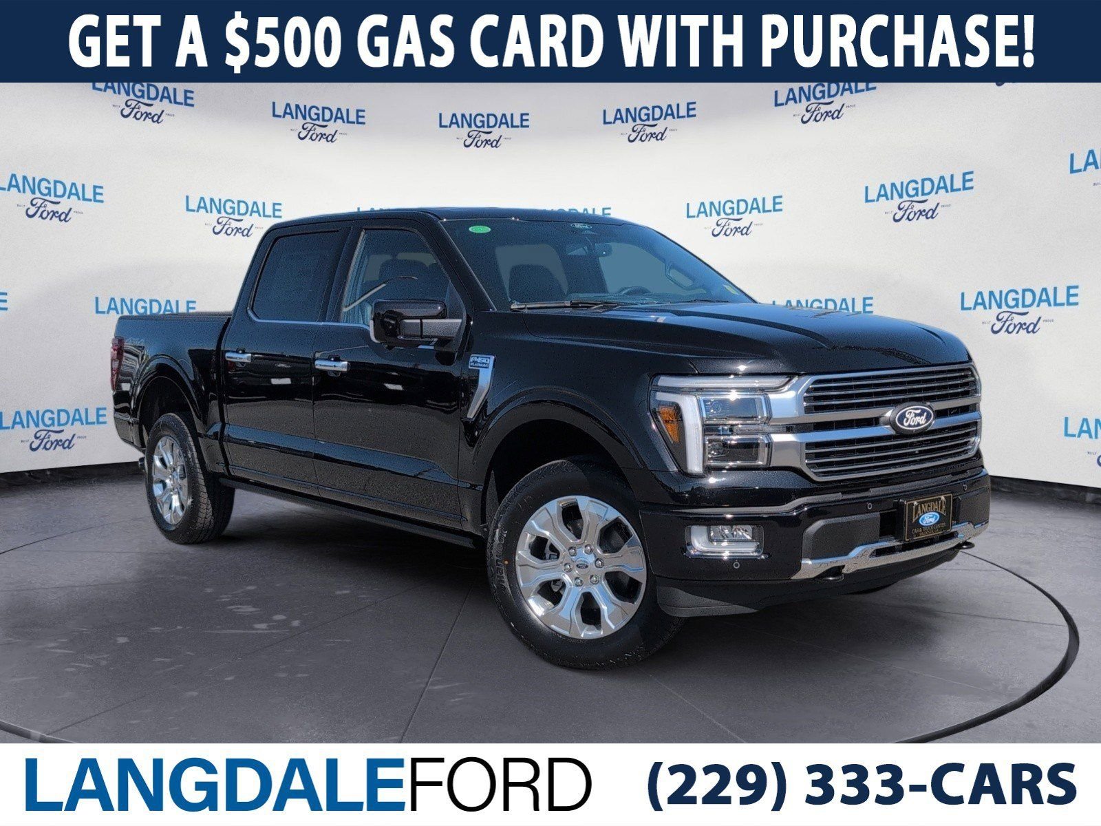 New 2026 Agate Black Metallic Ford Platinum image 1