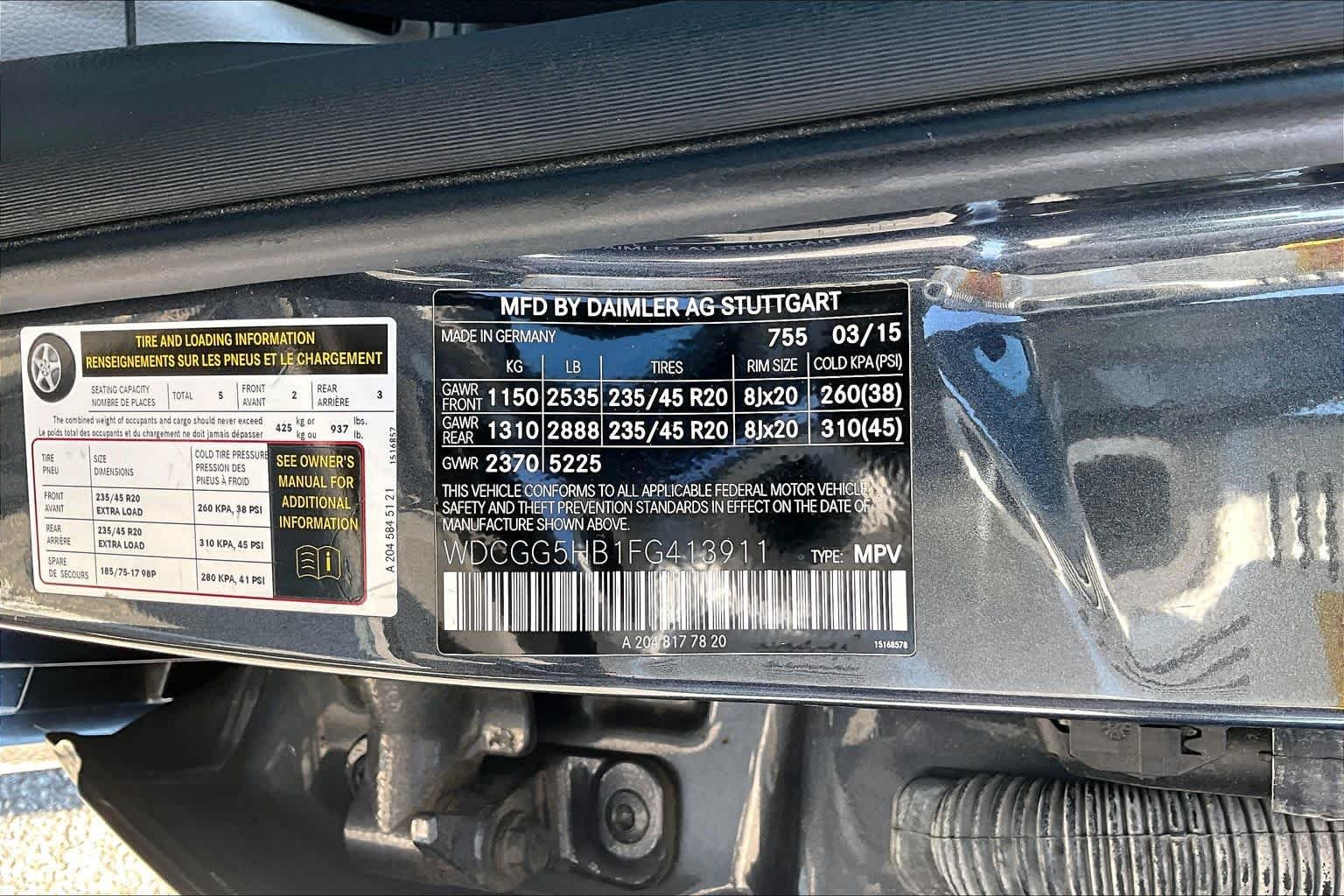 Used 2015 Steel Gray Metallic Mercedes-Benz GLK 350 image 37