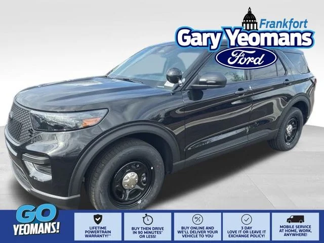 New 2026 Black Ford 4DR AWD POLICE image 1