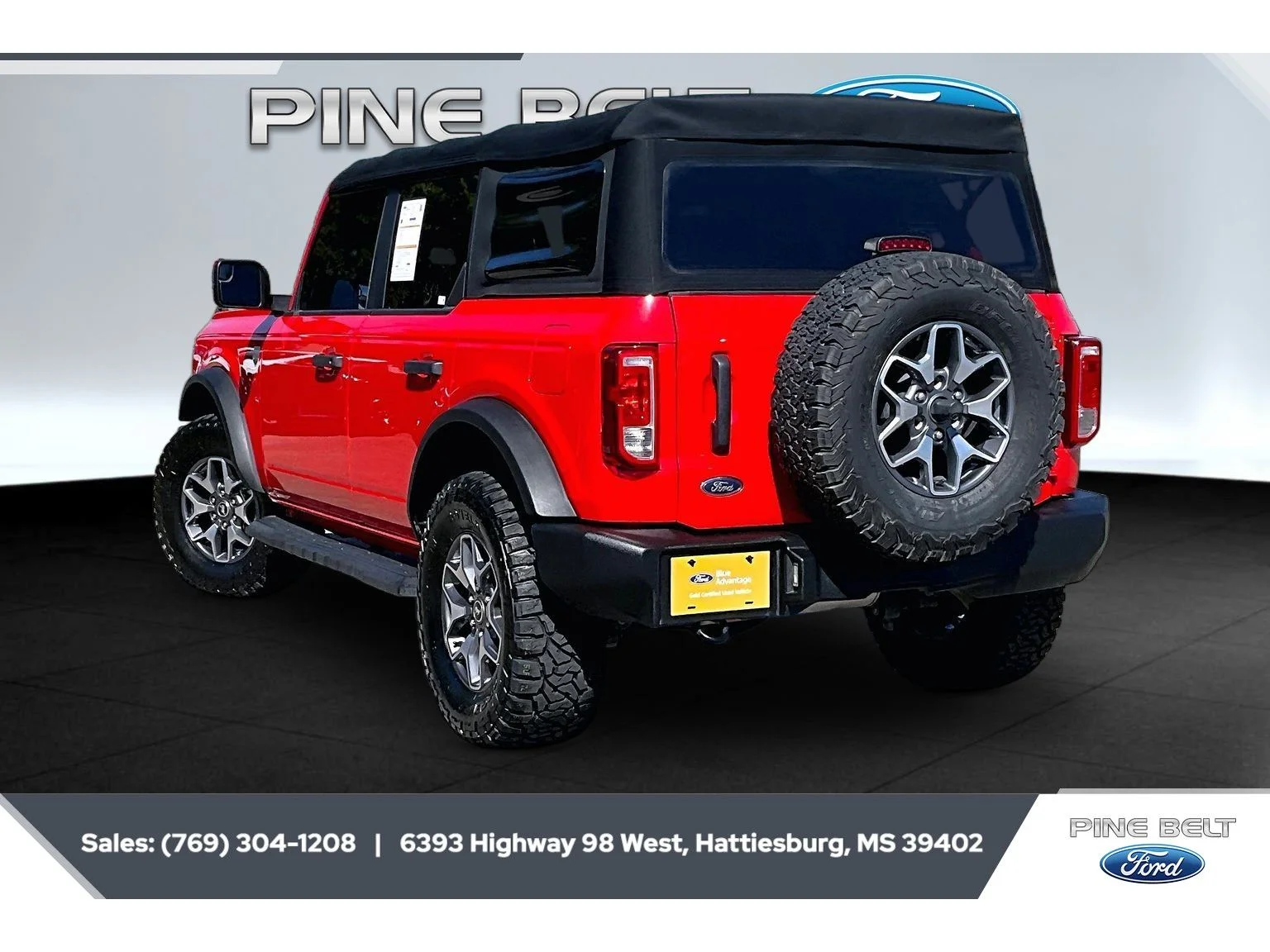 Used 2021 Race Red Ford Big Bend image 2