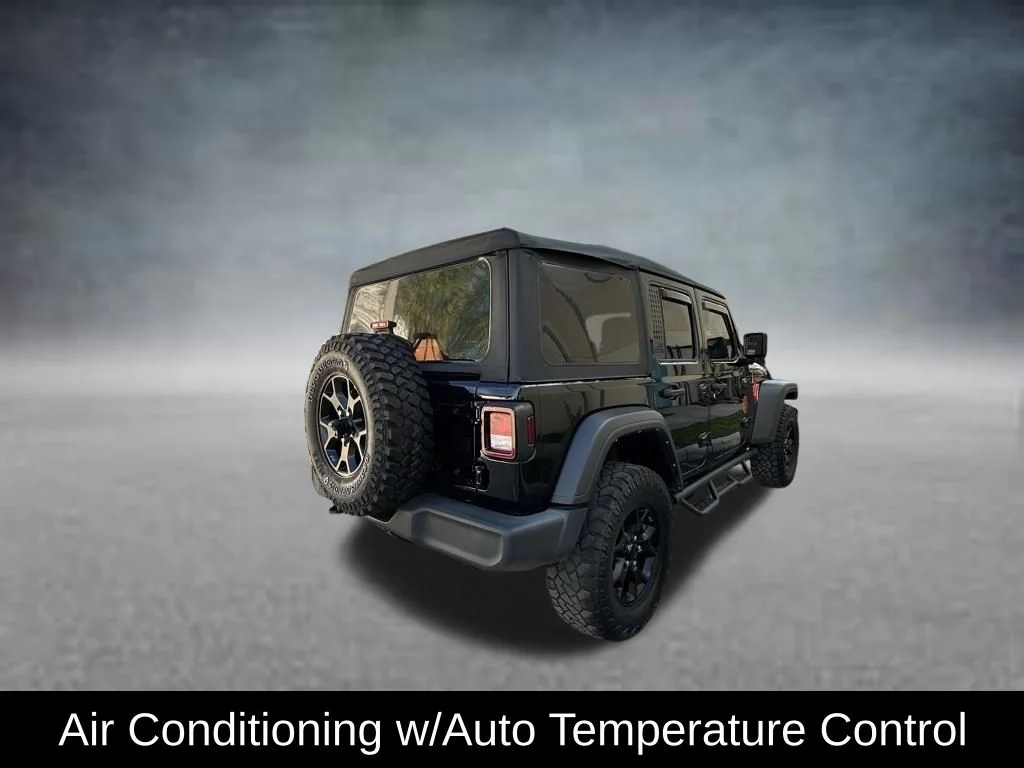 Used 2022 Black Jeep Unlimited Willys image 7