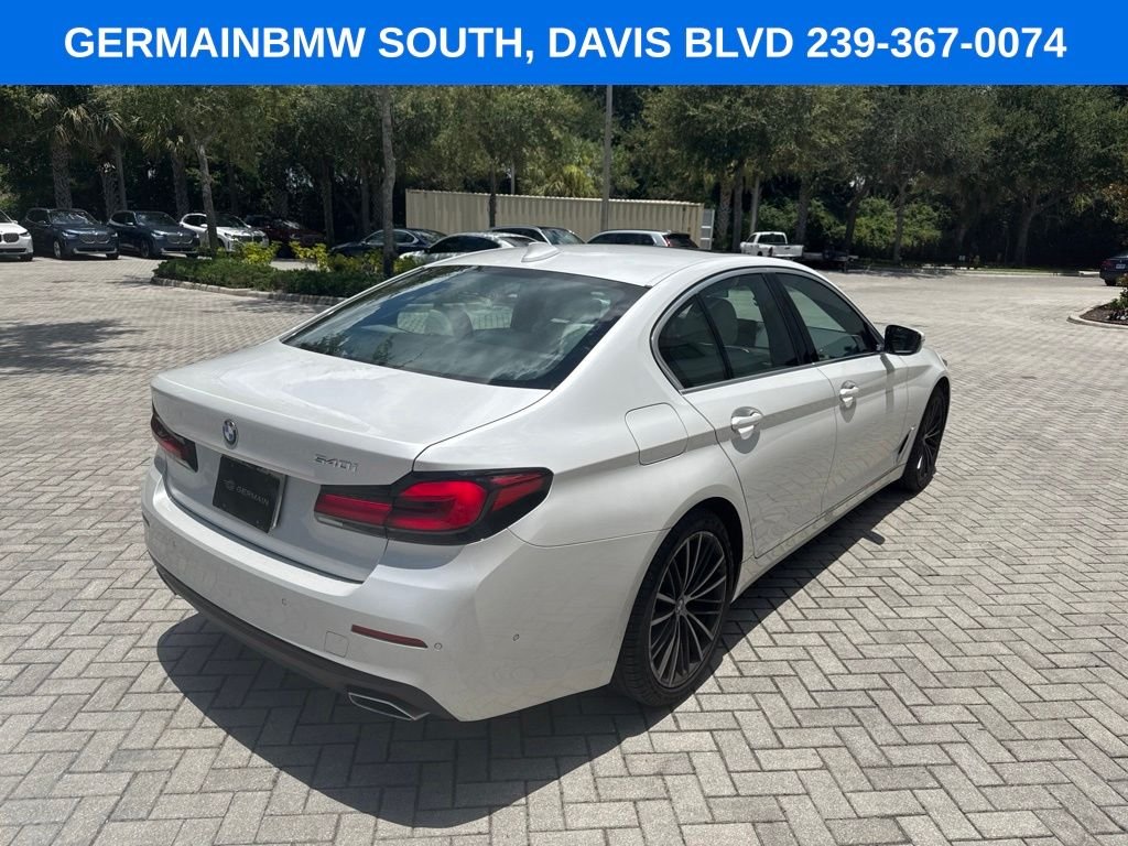 Certified Used 2023 White Metallic BMW 540i image 5