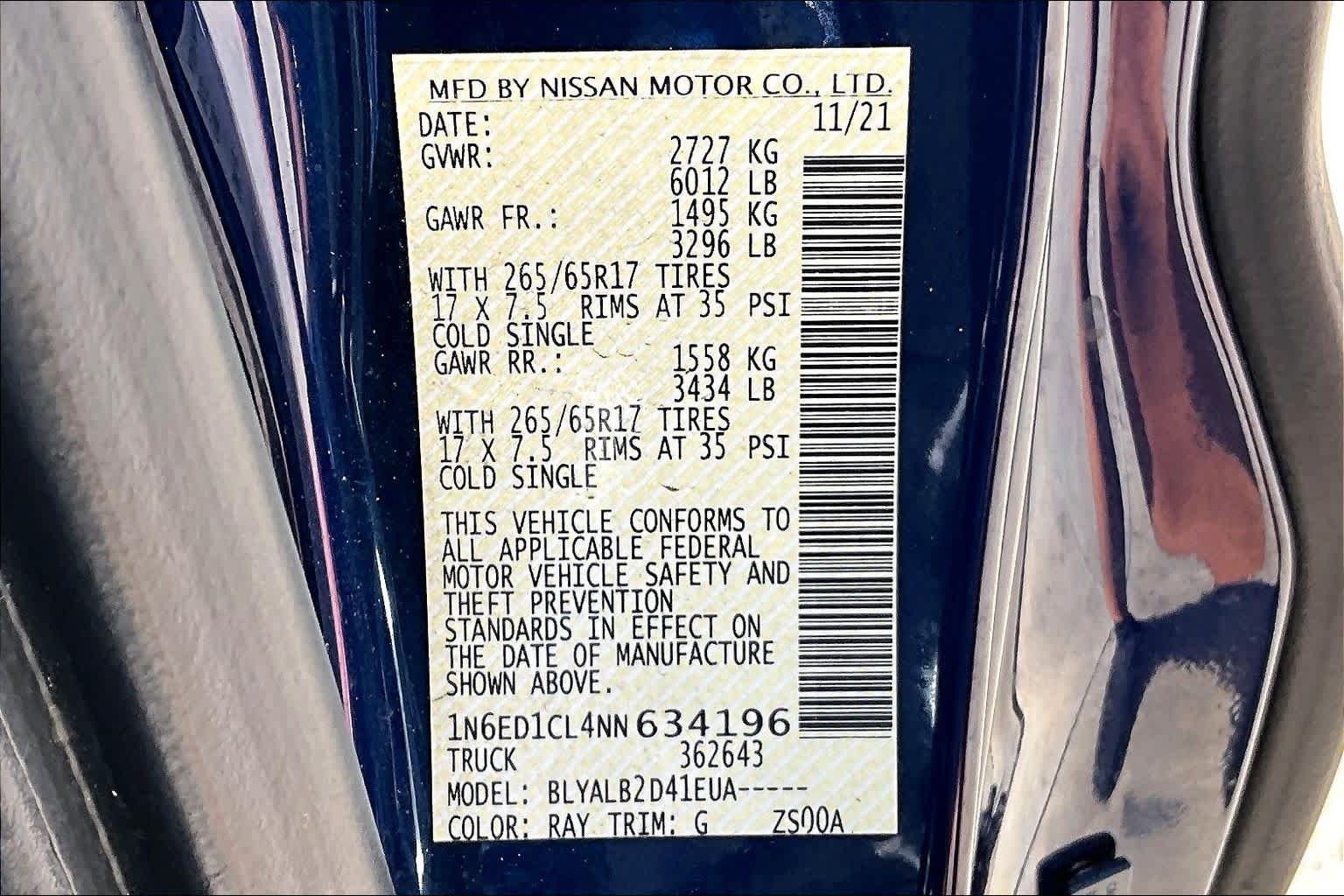 Used 2022 Deep Blue Pearl Nissan SV image 33