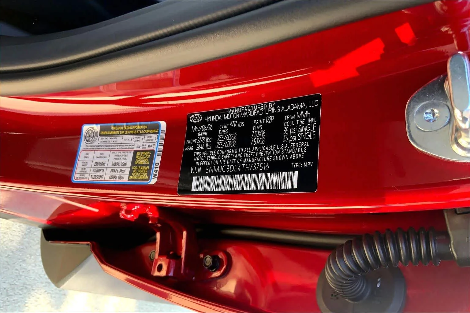 New 2026 Ultimate Red Hyundai SEL Premium image 19