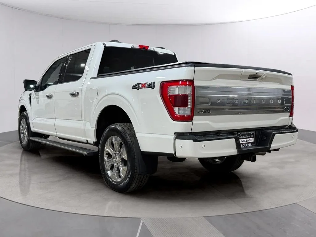 Used 2021 Star White Metallic Tri-Coat Ford Platinum image 5