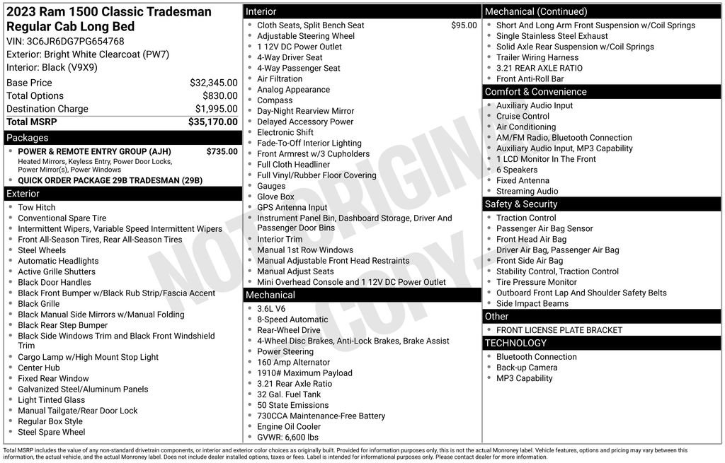 2023 RAM Ram 1500 Classic Tradesman - Photo 19