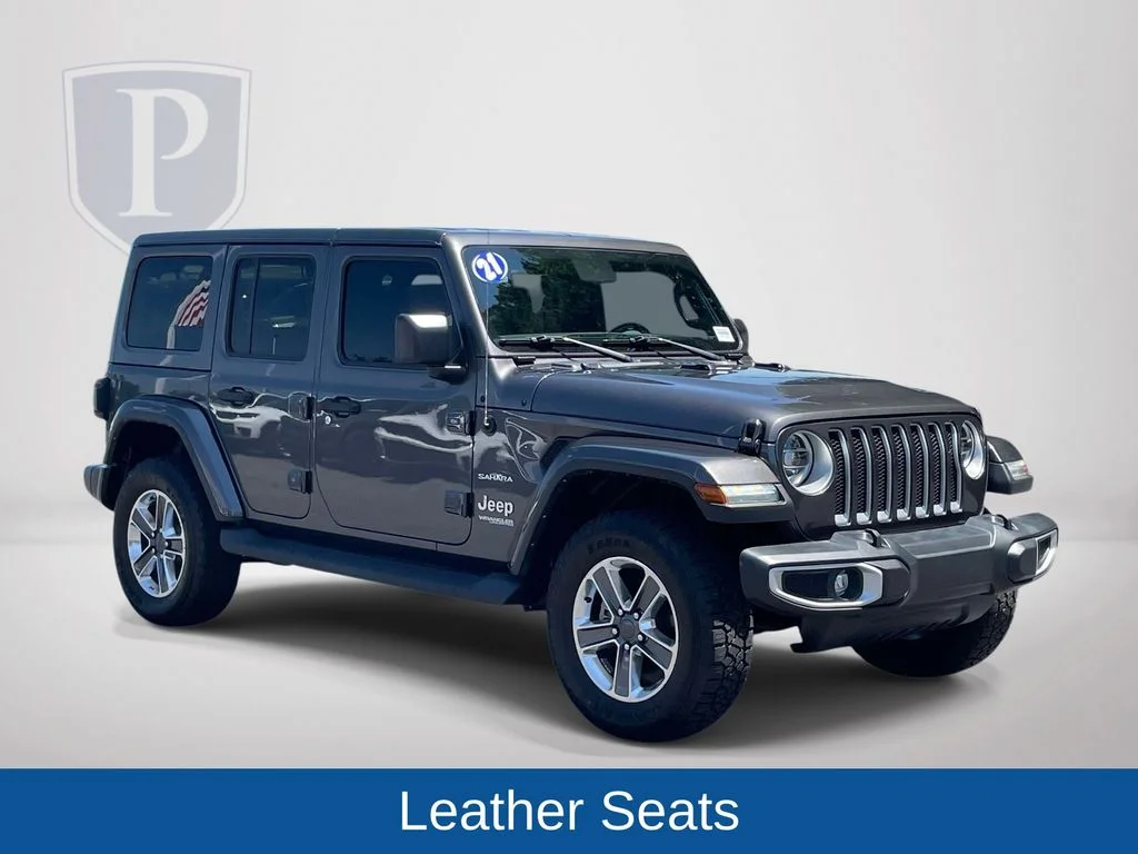 Used 2021 Gray Jeep Unlimited Sahara image 2