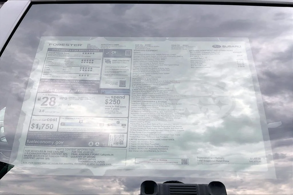 New 2026 MAGNETITE GRAY METALLIC Subaru Touring image 17