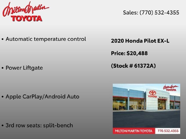 Used 2020 Gray Honda EX-L image 2