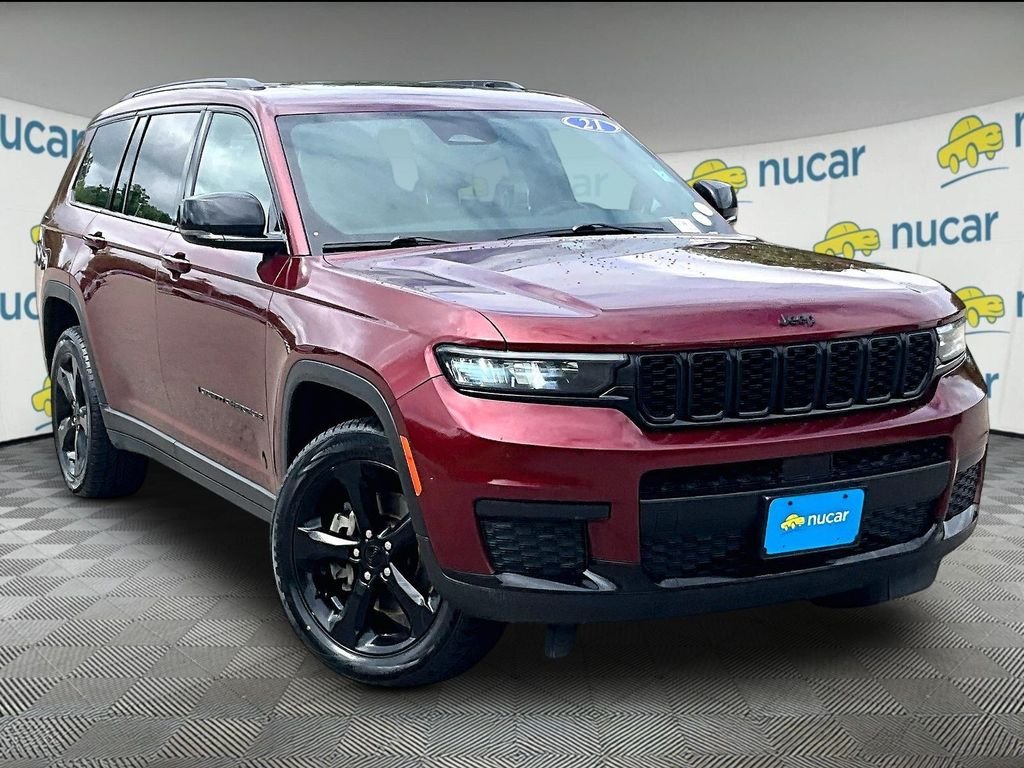 Used 2021 Velvet Red Pearlcoat Jeep Altitude image 1