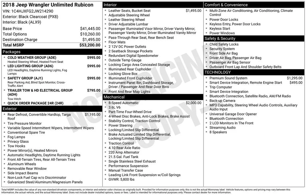 Used 2018 Black Jeep Unlimited Rubicon image 35
