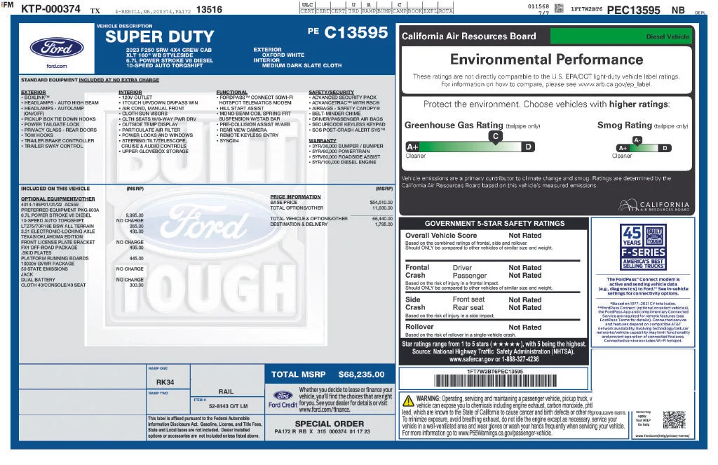 Used 2023 White Ford XLT image 9