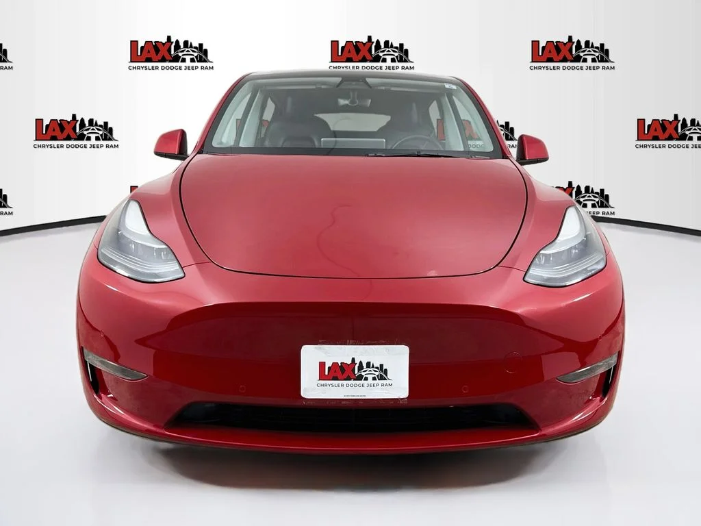 Used 2022 Red Tesla Performance image 2