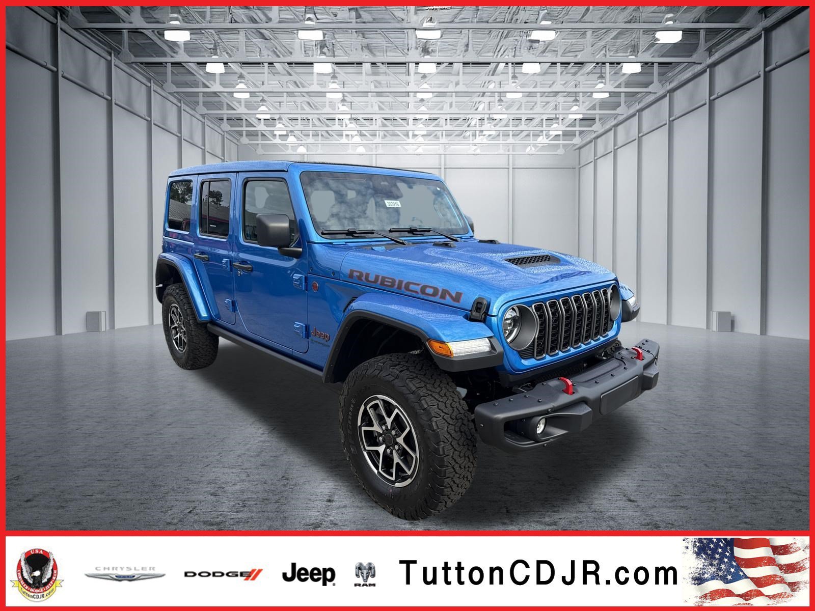 New 2026 Hydro Blue Pearlcoat Jeep Rubicon image 1