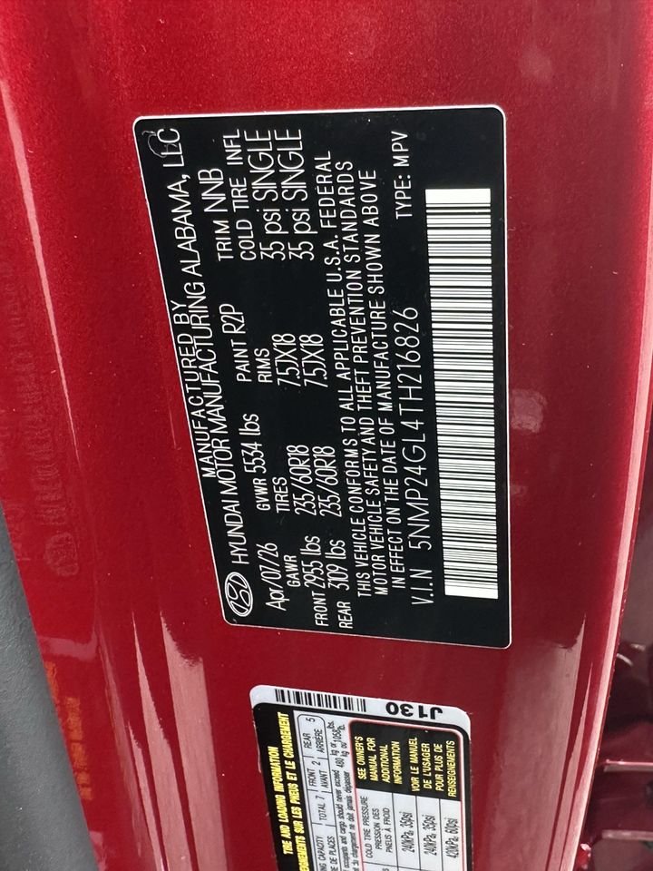 New 2026 Ultimate Red Hyundai SEL image 31