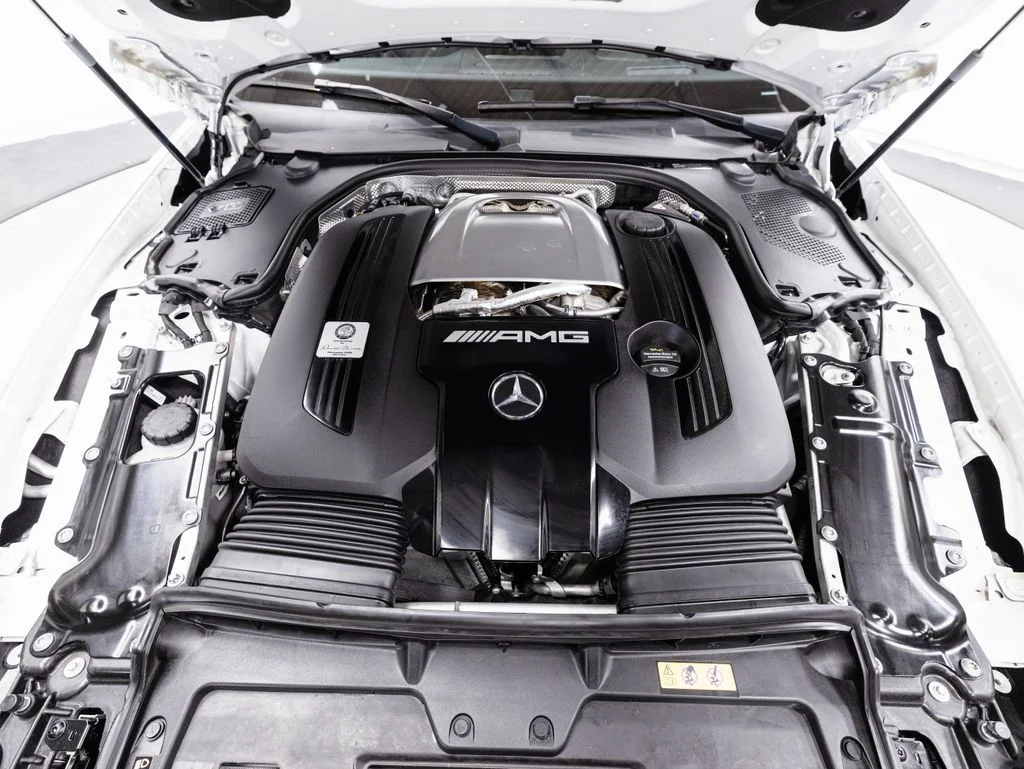 Used 2022 MANUFAKTUR Moonlight White Metallic Mercedes-Benz SL 55 AMG® image 38