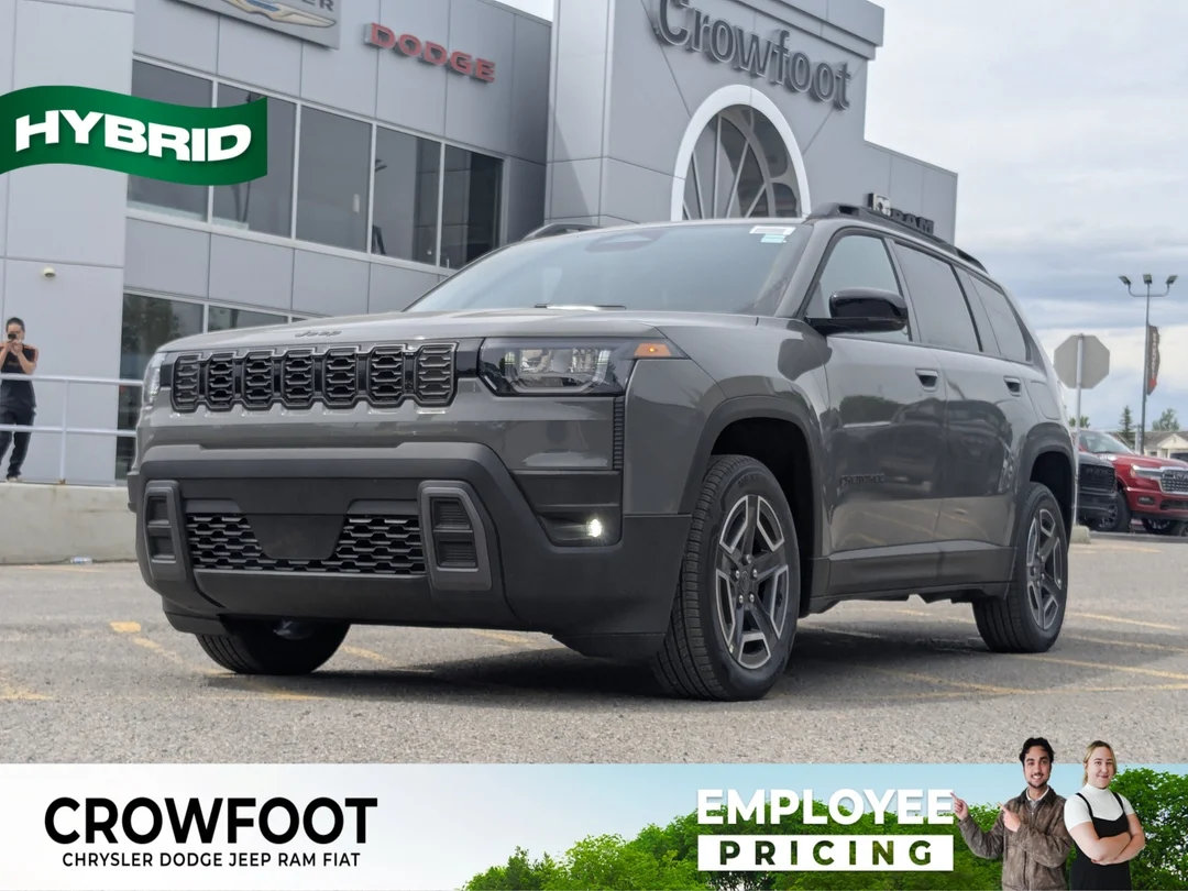 New 2026 Grey Jeep Limited - - 4x4 - 1.6L I- 4 Turbo Hybrid - 12.3 Uconnect w/ Nav - Pano Sunroof & More! image 1