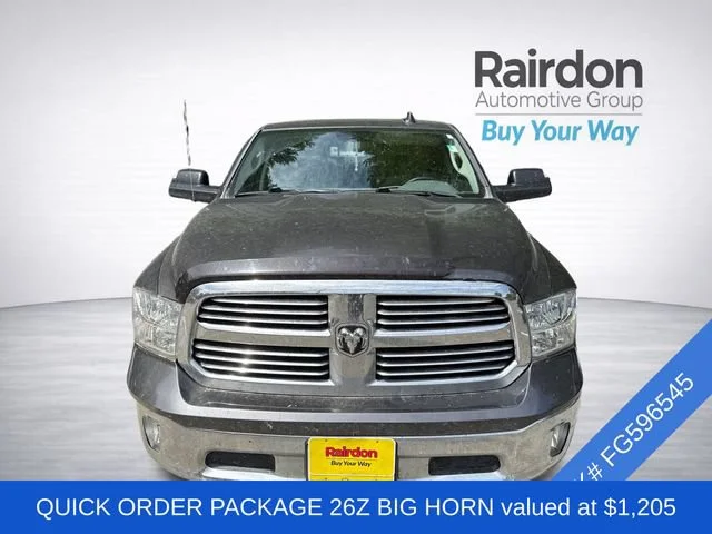 Used 2015 Granite Crystal Metallic Clearcoat Ram Big Horn image 2