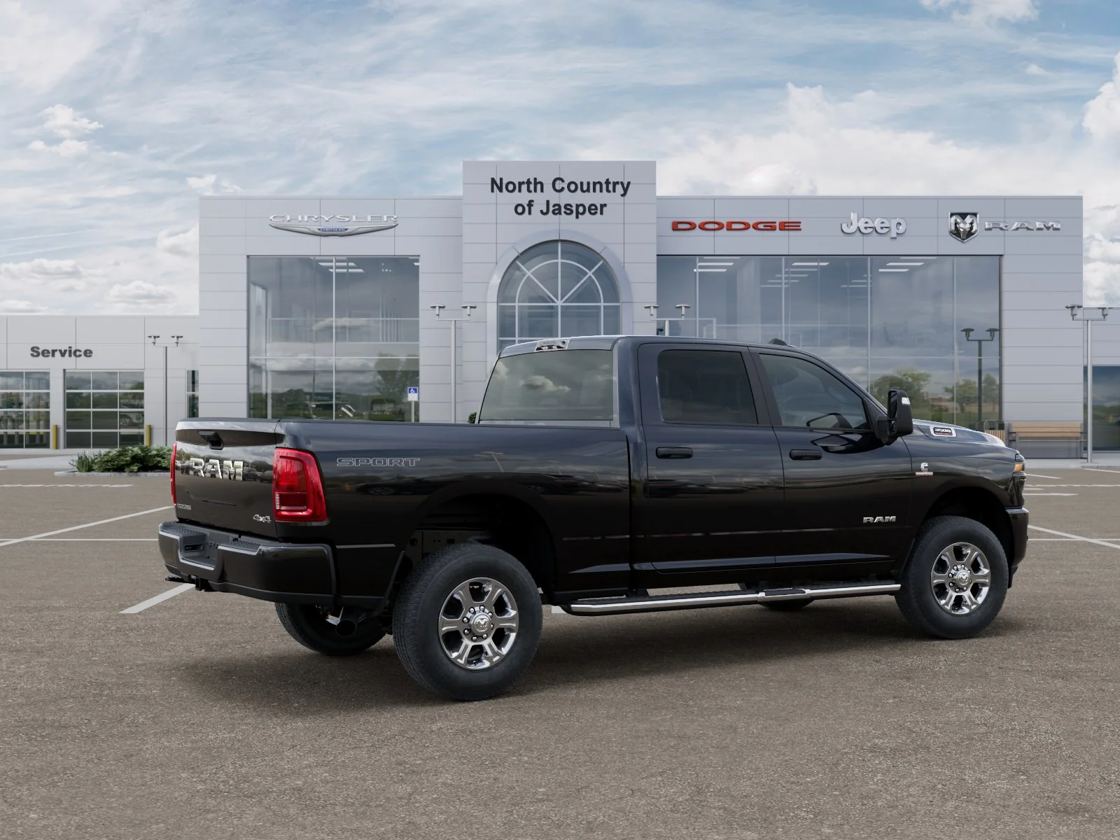 New 2026 Diamond Black Crystal Pearl-Coat Exterior Paint RAM Big Horn image 30