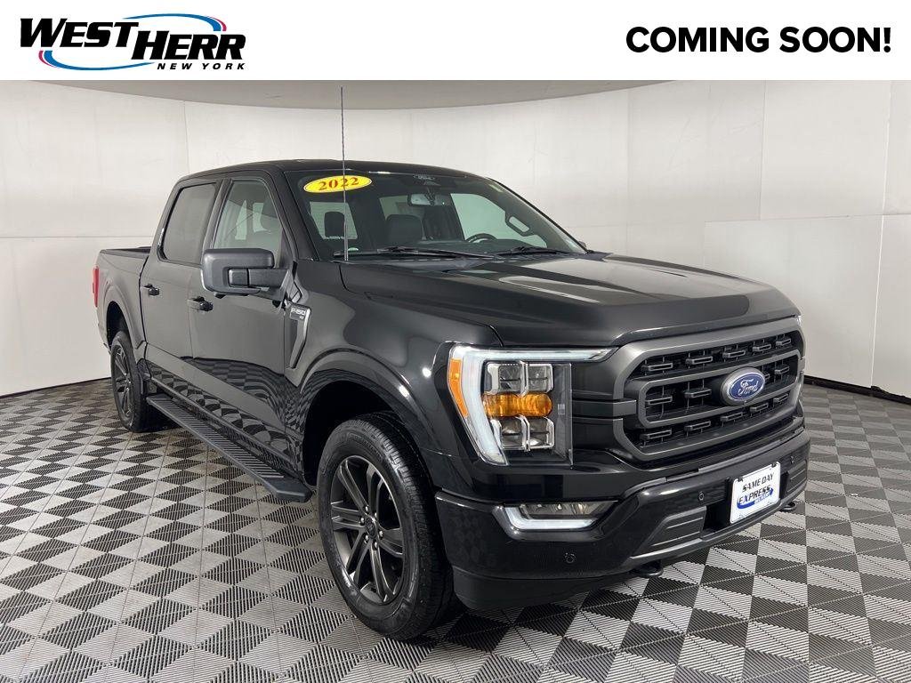 Used 2022 Black Metallic Ford XLT image 1