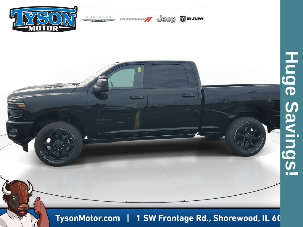 New 2026 Diamond Black Crystal Pearl-Coat Exterior Paint RAM Laramie image 3