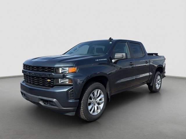 SHADOW GRAY METALLIC 2020 Chevrolet Silverado 1500 Custom Crew Cab 4WD Pickup Truck Four-Wheel Drive 8-Speed Automatic