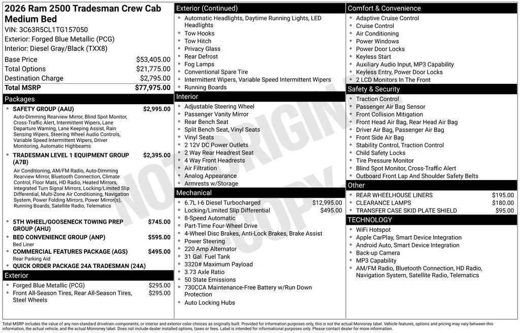 2026 RAM 2500 Tradesman - Photo 7