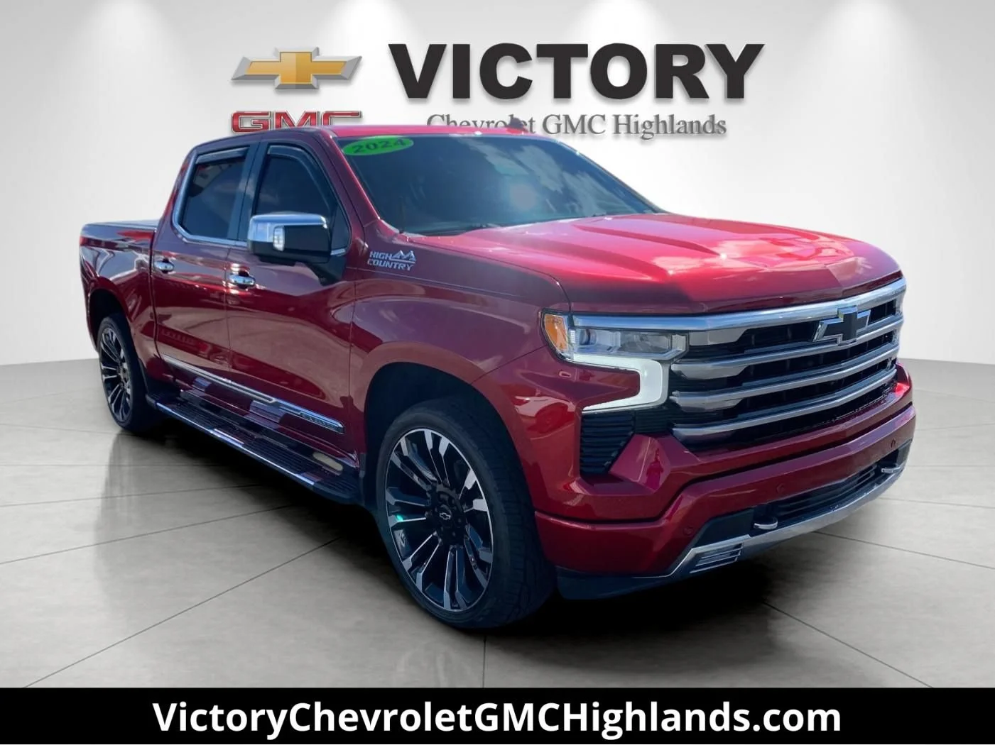 Used 2024 Radiant Red Tintcoat Chevrolet High Country image 1