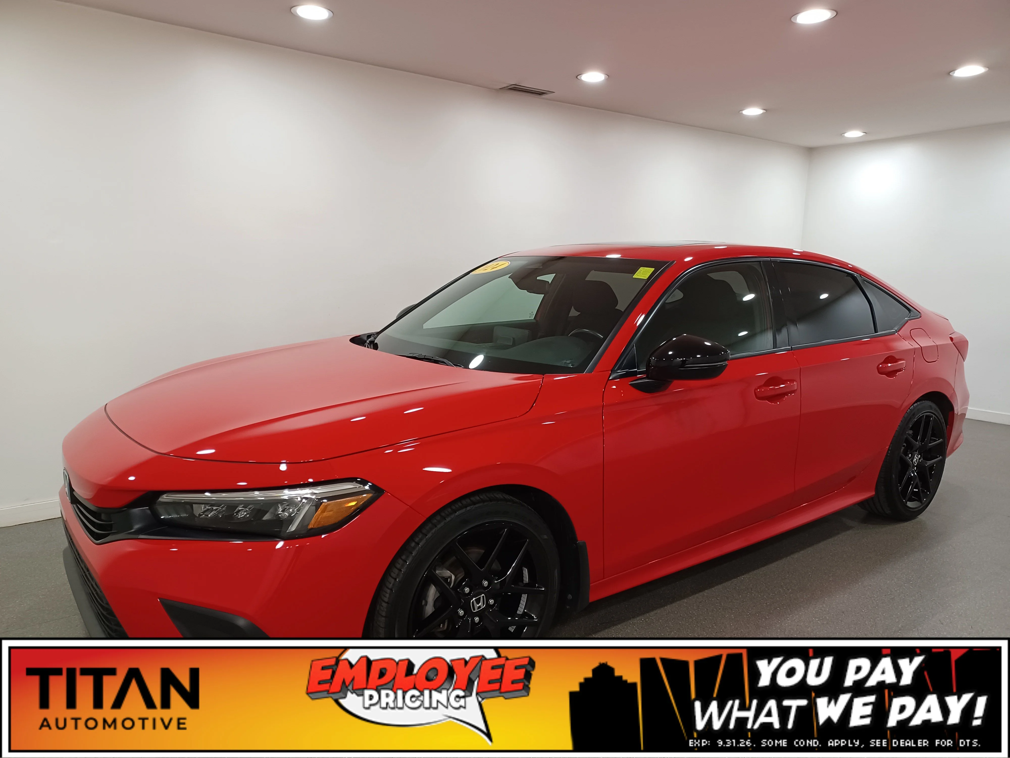Certified Used 2024 Rallye Red Honda Sport*Adaptive Cruise | Remote Start | Htd Seats | Sunroof | Htd Wheel | Blind Spot Detection image 1