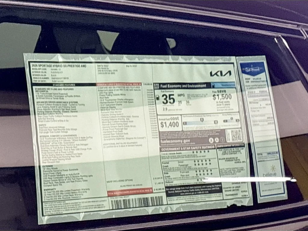 New 2026 Fusion Black Kia SX Prestige image 25