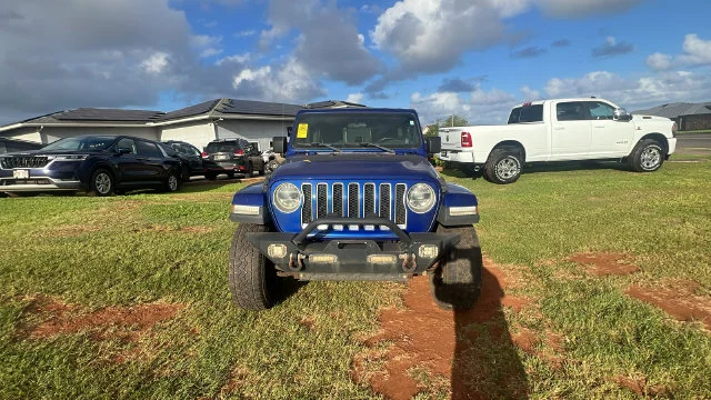 Used 2018 Blue Jeep Unlimited Sahara image 8