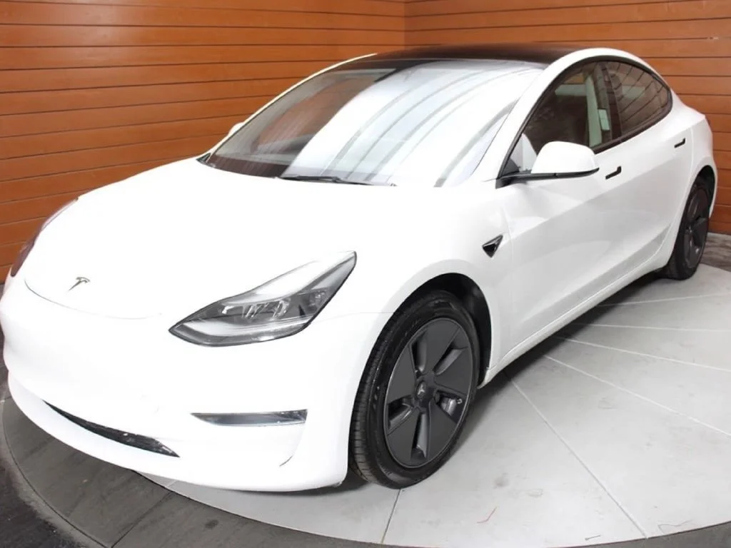 Used 2023 Pearl White Multi-Coat Tesla Long Range image 3