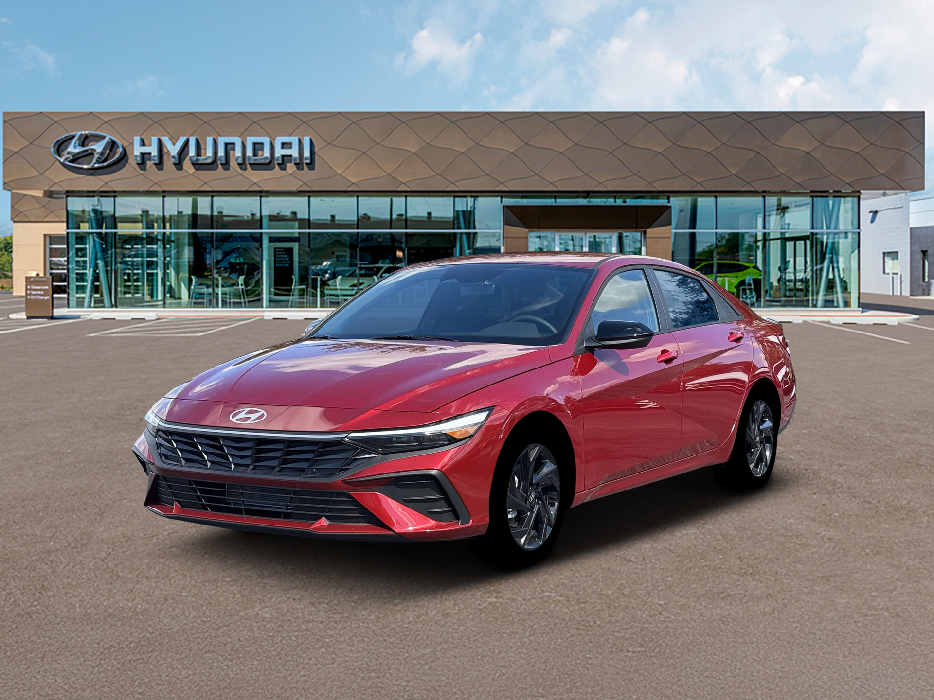 New 2026 Red Hyundai SEL Sport image 1