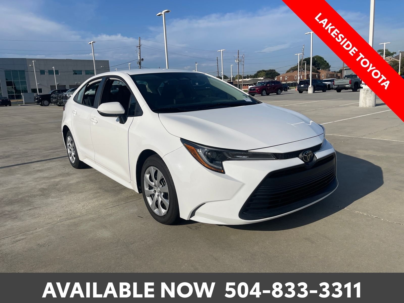 Used 2023 White Toyota LE image 7