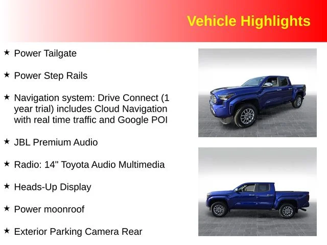 Used 2024 Blue Toyota Limited image 3
