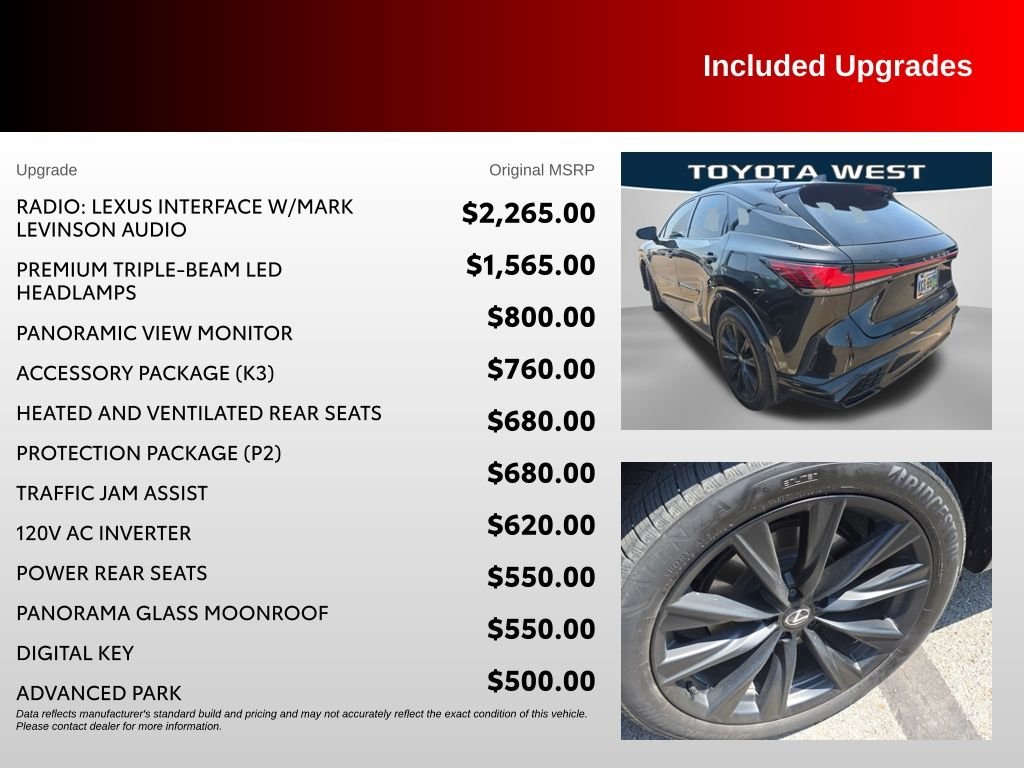 Used 2023 Black Lexus 500h F SPORT Performance image 19