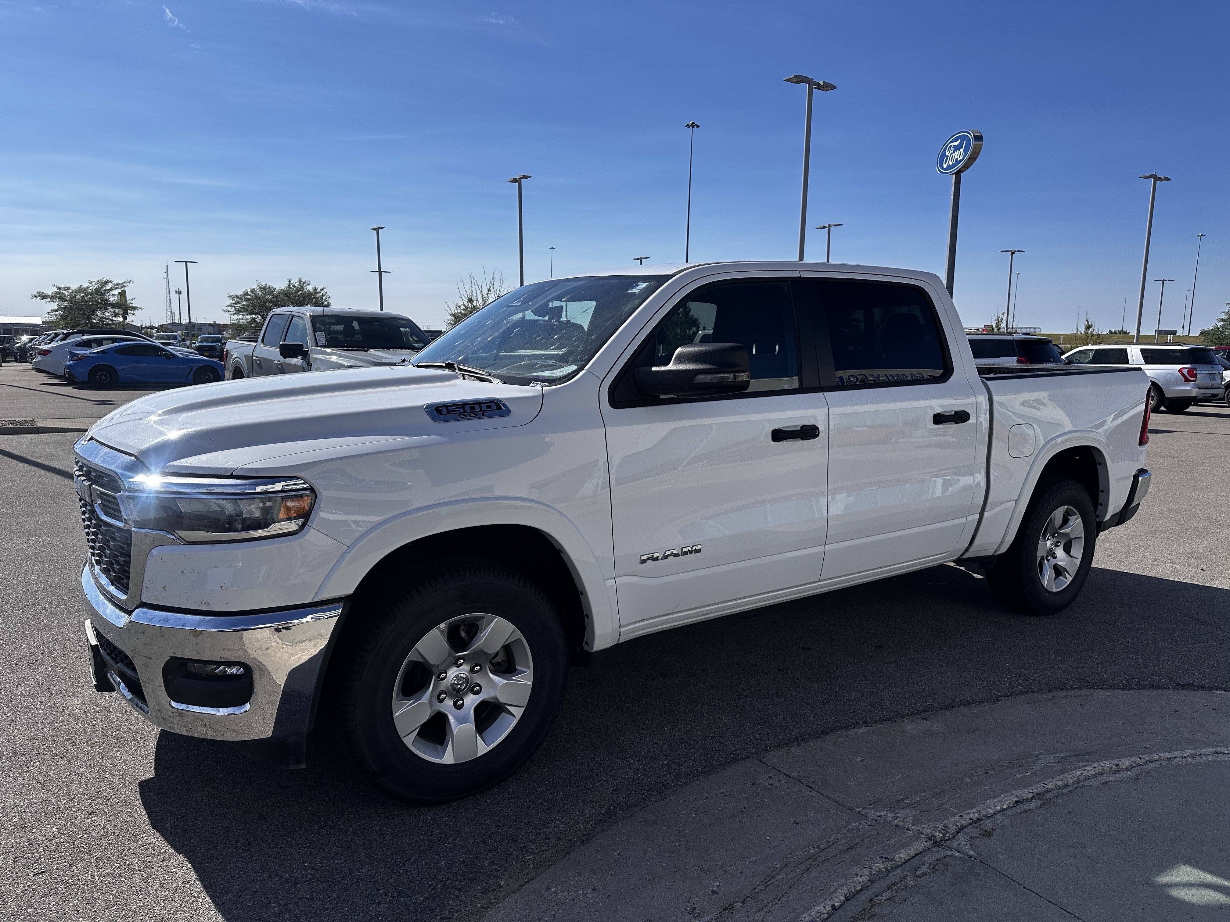 Used 2025 Bright White Clearcoat Ram Big Horn image 2