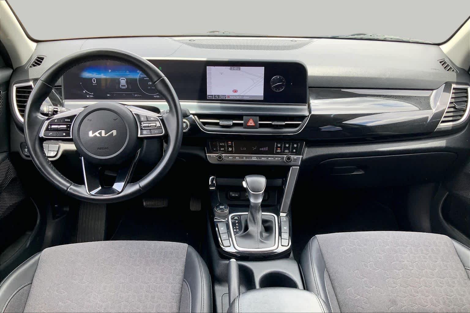 Used 2024 Pluton Blue/Black Roof Kia S image 16