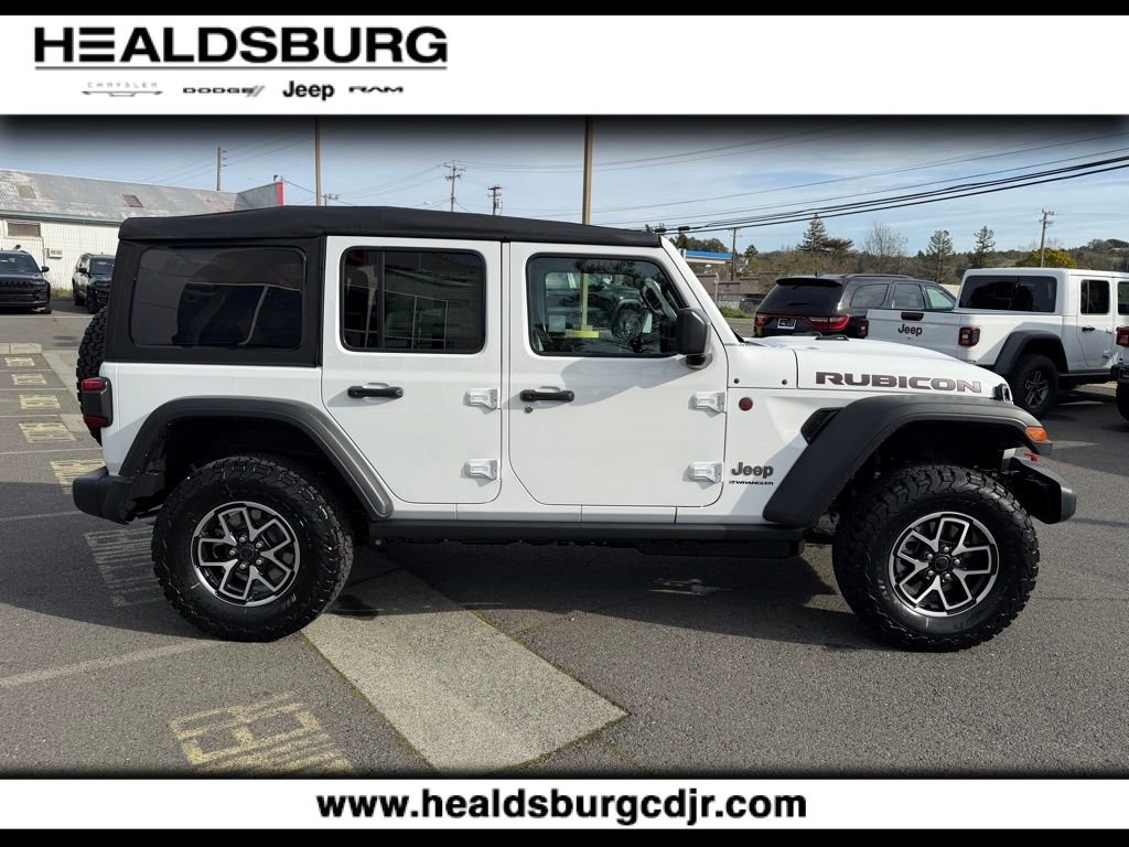 New 2026 Bright White Clear-Coat Exterior Paint Jeep Rubicon image 6