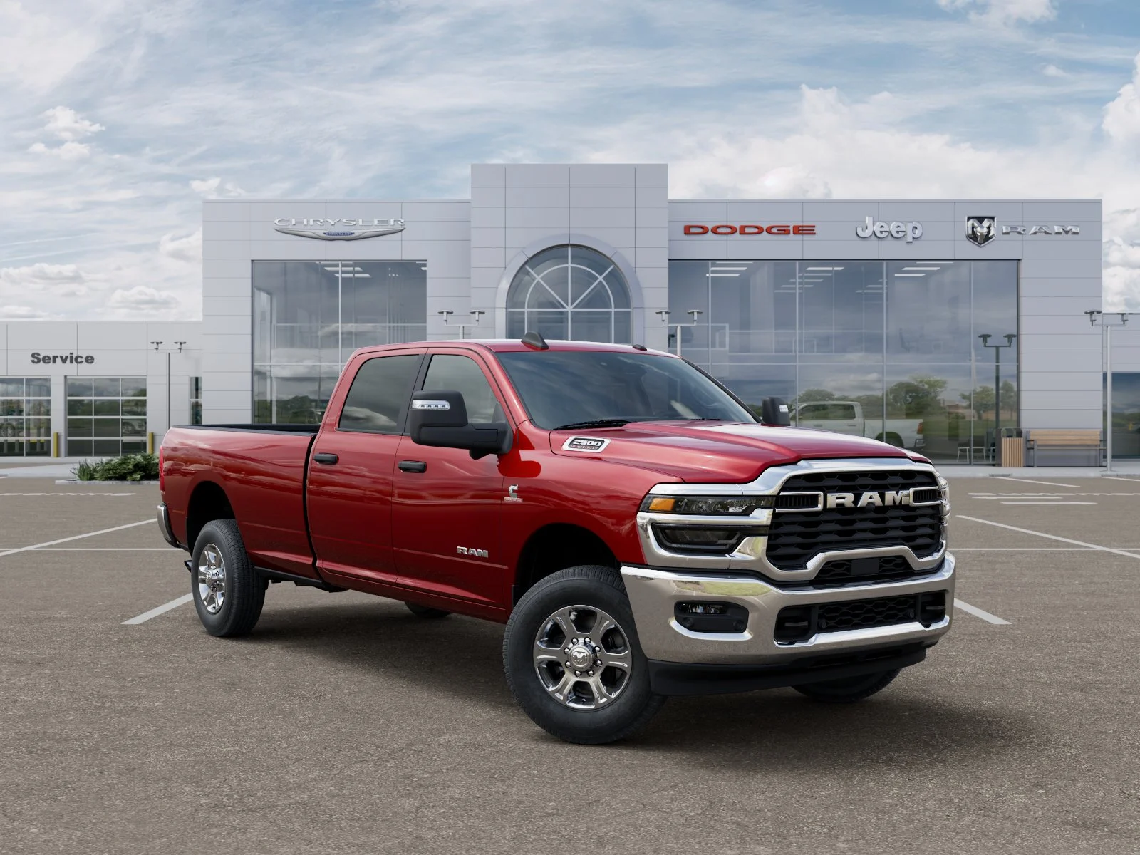 New 2026 Molten Red Pearl-Coat Exterior Paint RAM Big Horn image 14